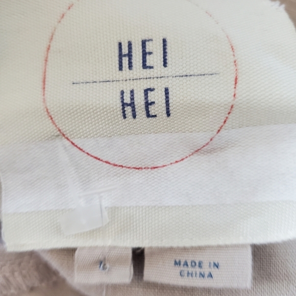 ANTHROPOLOGIE HEI HEI beige camo jacket  size large. NEW WITH TAGS - Picture 9 of 11